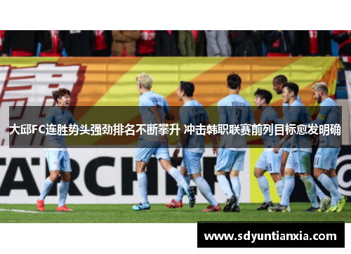大邱FC连胜势头强劲排名不断攀升 冲击韩职联赛前列目标愈发明确